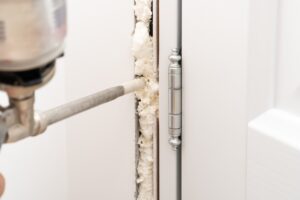 Air Sealing Gap Between Wall and Door