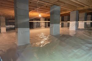 Clean, Encapsulated Crawl Space